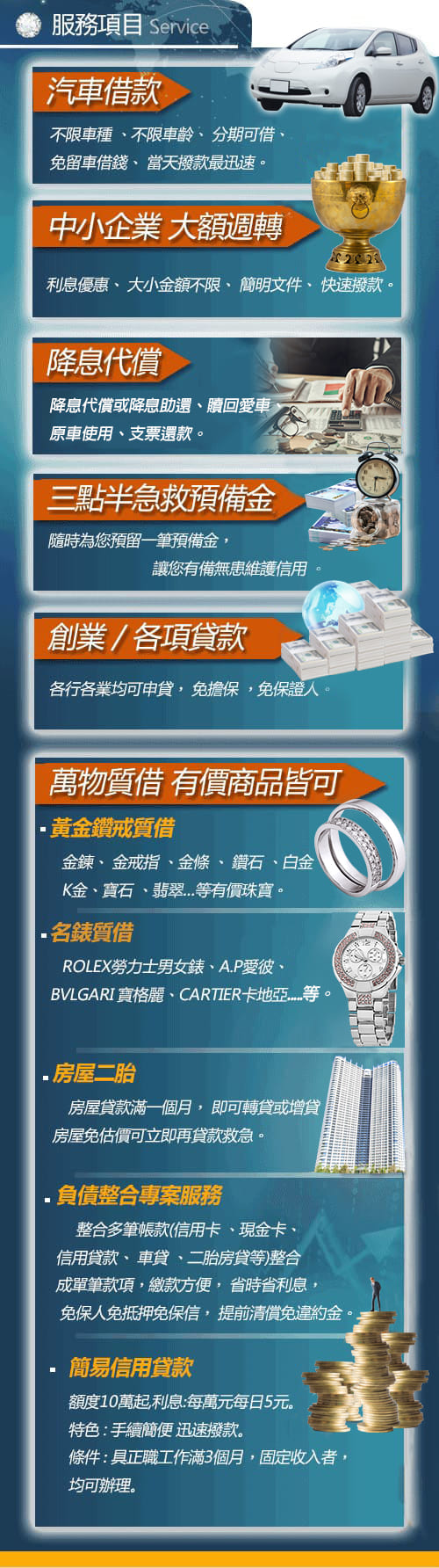 昌泰當舖,錢力救援